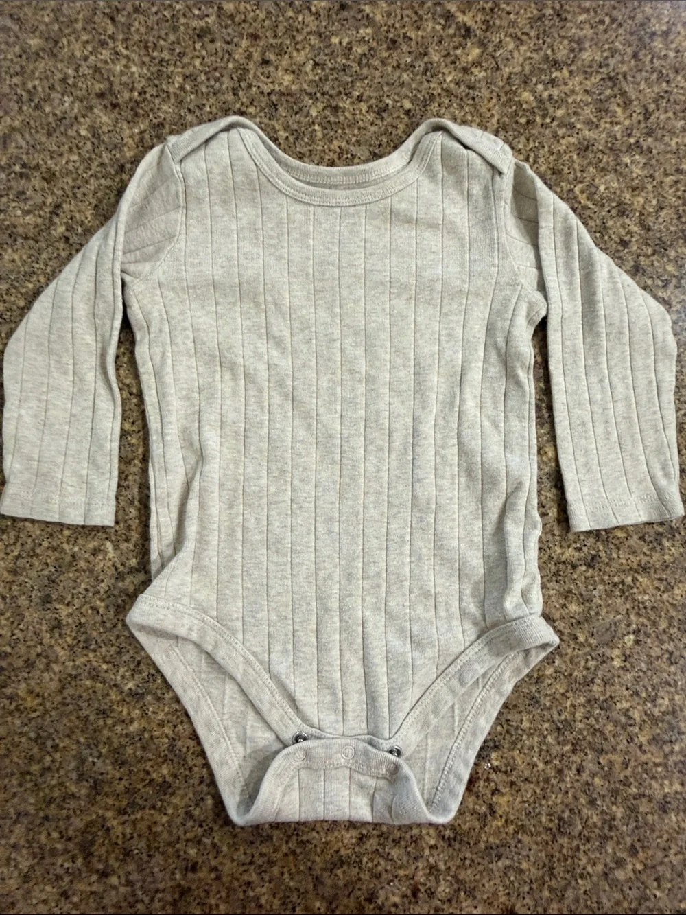 Neutral Beige & Cream Long-Sleeve Baby One-Piece Bodysuits - Pack